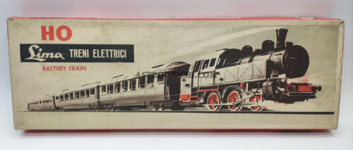 TRENI ELETTRICI LIMA HO 1500 ME DB V60 155 SET MERCI VINTAGE 1963 NEW IN BOX - Picture 2 of 8