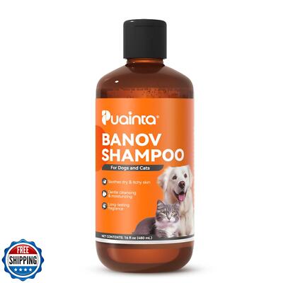 PUAINTA Dog and Cat Shampoo for Itchy Skin Relief, Hypoallergenic, Daily  Use