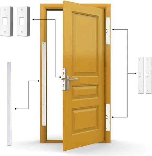 Door Armor MAX Single Door Security Kit, Door Reinforcement Set for Jamb, Frame