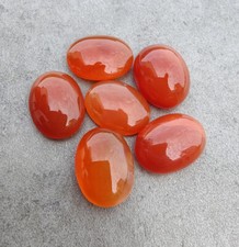  WHOLESALE NATURAL CARNELIAN CABOCHON OVAL SHAPE LOOSE GEMSTONE