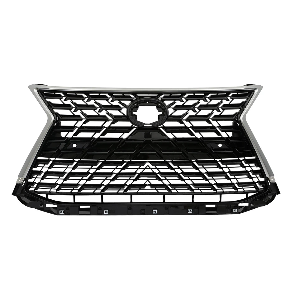 Kit divisor de labios rejilla negra parachoques delantero trasero negro para Lexus LX570 F-Sport 16-21 Foto 4 de 4