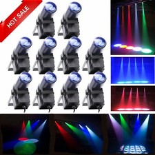 10pcs 30W Stage Light RGBW LED DMX Pin Spot Lighting Club Party Show Disco Light
