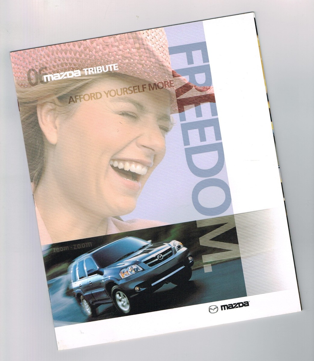2006 Mazda TRIBUTE SUV Brochure / Catalog with Color Chart: S | eBay