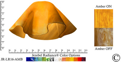Jezebel Radiance Large Lily Pendant Glass Shade Only