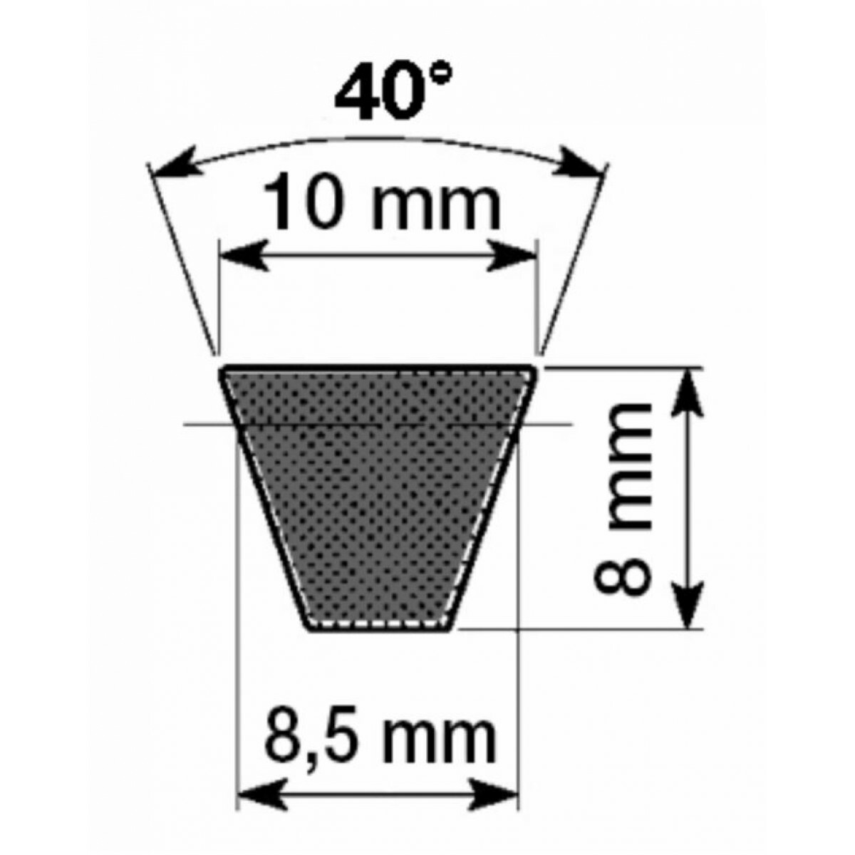 Cinghia Trapezoidale D&D PowerDrive MU37X111MA In Aramide Per Motori Briggs & Stratton, Misura 4LK 1/2 X 45in OC