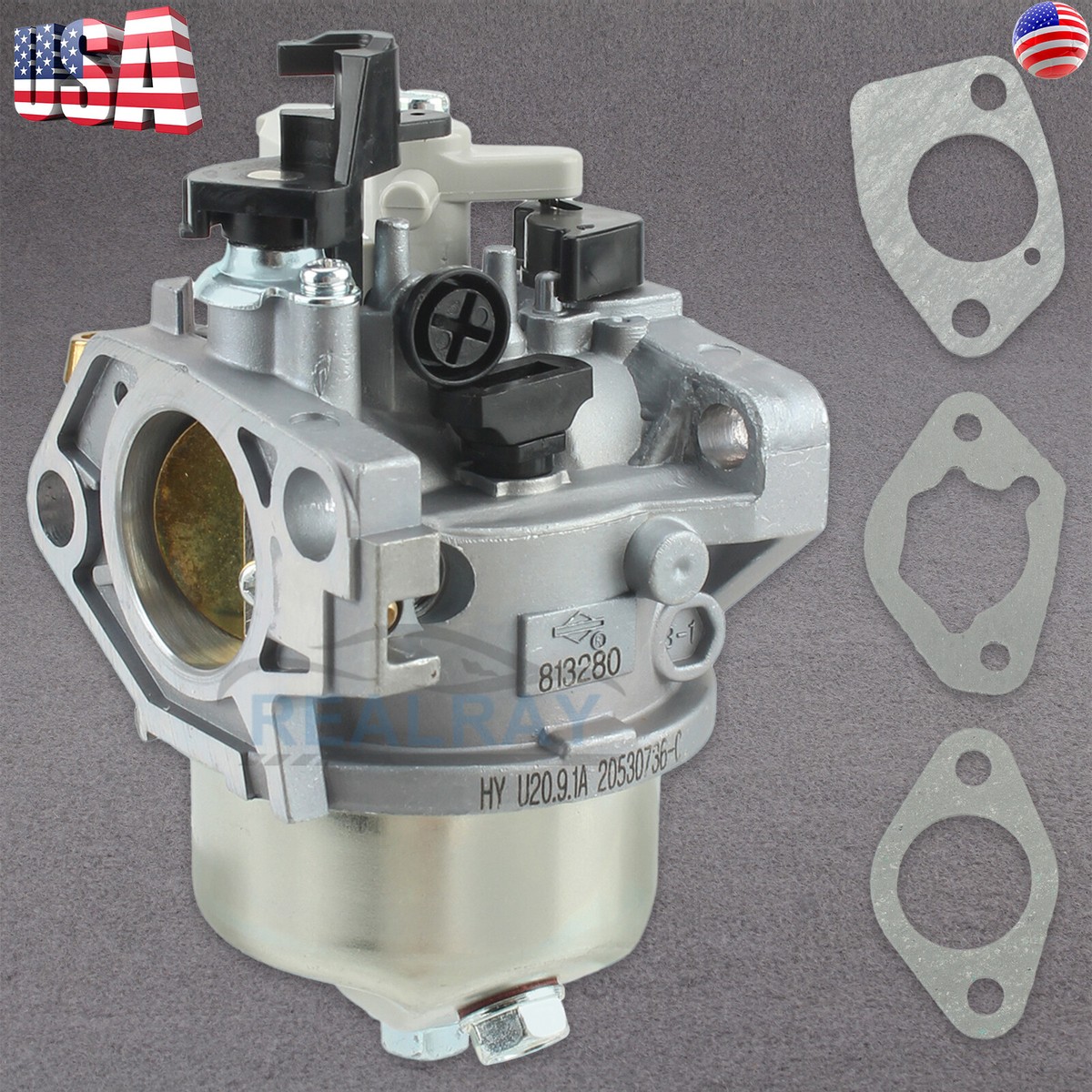 Bryton S500 Carburatore Per Rasaerba Briggs & Stratton 20 HP Intek V-Twin - Ricambio 593197/594207, Alluminio Ricambio Motore A Gas - Foto 8