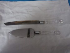 Wedding Cake Knife and Server Set with Acrylic Handles