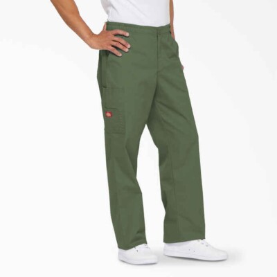 DICKIES Scrub Pants Mens Extra Large Oliz
