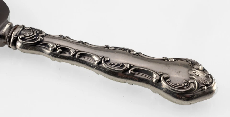 Servidor de pastel Gorham Strasbourg hoja de acero inoxidable mango de plata de ley 10" Foto 4 de 4