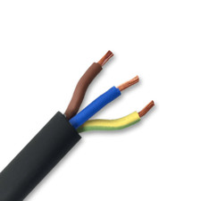 25M - RUBBER CABLE 2.5MM 3 CORE H07RN-F HO7RNF TOUGH HEAVY DUTY CABLE
