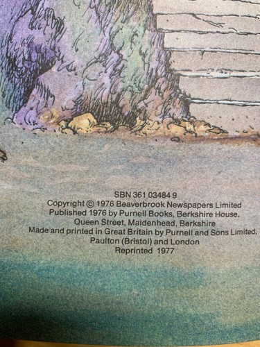 1977 "RUPERT Et La Mite Noire" Livre Dur Petit De RUPERT OURS (P2) - Picture 7 of 12