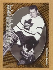 2001-02 HARRY LUMLEY BETWEEN THE PIPES ENSHRINED GOALIE CARD #139 MAPLE LEAFS