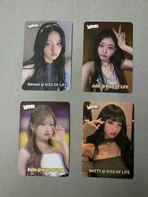 Kiss of life アルバム トレカ ナッティ ジュリー ハヌル ベル KPOP Kiss of Life Natty Belle Haneul Julie 4 YES cards Limited NEW