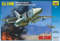 Su-24M Cy-24M Sowjetischer Front Bomber Flugzeug Plastik Bausatz 1:72 Zvezda