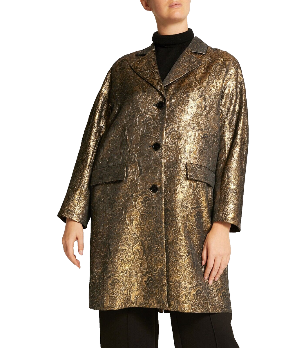 MARINA RINALDI🌟 Jacquard Duster Coat MR 27-US 18W- It56- De48- Uk22_ Fr52