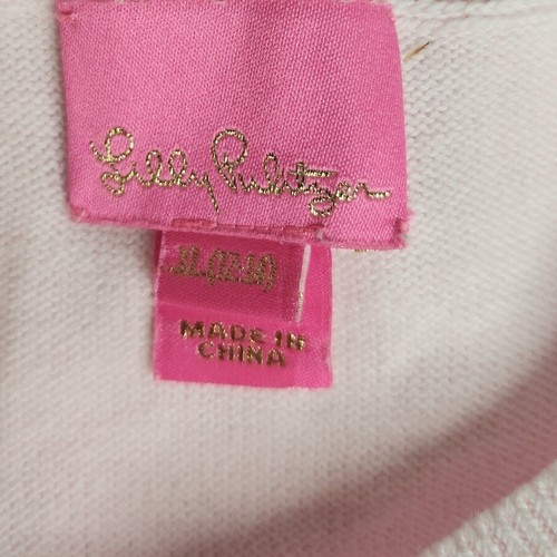 Lilly Pulitzer GIRLS HANI PONCHO Frosted PALE PINK Ruffle XL (12-14) - Picture 9 of 11