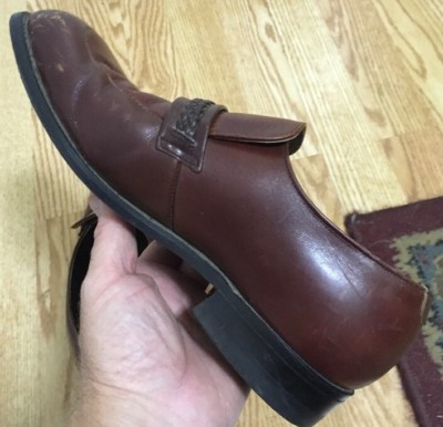 Vintage Maroon Goodyear Leather Upper Shoes Men\'s Size 6.5 D MAROON OXFORD Handmade Maroon Leather Oxford Dress Shoes - Goodyear Welt  main image 3