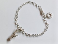 Thomas Sabo Ladies Silver 925 Nice Bracelet & Pendant Statue of Liberty Charm