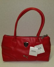 puma red handbag