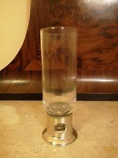 BICCHIERI DA COCKTAIL ANNI 70  MAI USATI CON BASE IN METALLO 6 PZ H 16 D 5  