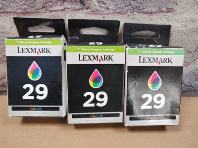 3x Lexmark 29 Colour ink Cartridges - FREE DELIVERY  VAT