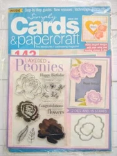 Simply Cards & Papercraft Magazine Kit Issue 203 w/ Layered Peonies Stamps Dies
