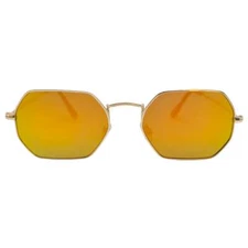 9264 | Hexagon Mirror Lens Sunglasses