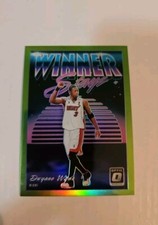 Dwyane Wade 2018 Donruss Optic Winner Stays Lime Green Holo  /149 