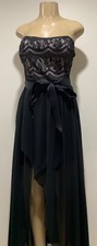 New women fashion sexy elegant black color strapless long maxi dress- medium