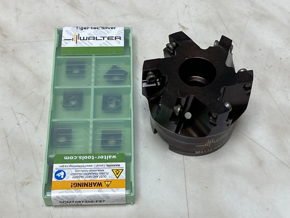 WALTER MILLING CUTTER:M4132-050-B22-06-09 + SDMT 09T308-F57 WALTER MILLING CUTTER:M4132-050-B22-06-09 + SDMT 09T308-F57