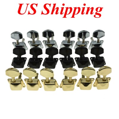 KAISH 3L3R Semi Closed Guitar Machine Heads fits Acoustic/Electric Guitars