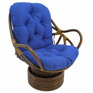 blue swivel rocker chair