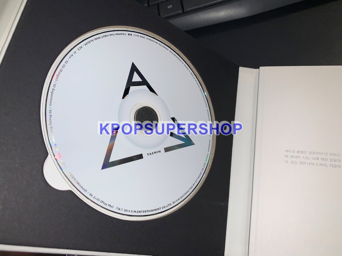 Taemin 1st Mini Album ACE White Version CD Great Photocard 1 Rare