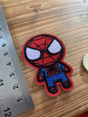 Spider Man, Marvel Thema bestickt Aufbügeln Patch H: 6 cm B: 4,1 cm