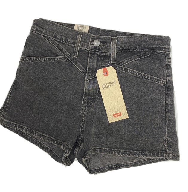 Levis Denim Shorts High Rise Smokey 