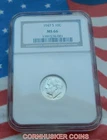 1947-S ROOSEVELT SILVER DIME NGC MS 66 ~ BRIGHT WHITE COIN ~ FREE SHIPPING