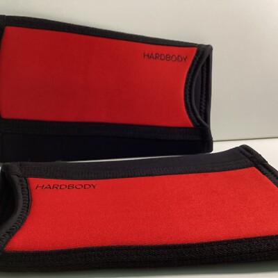 HARDBODY Ellenbogen Stulpen - Ellbow Sleeves - Rot Schwarz (S084)