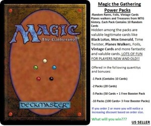 magic the gathering tcg all rares / mythic / foil rare 10 card power packs ebay magic the gathering tcg