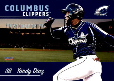 2018 Columbus Clippers Choice #11 Yandy Diaz Villa Clara Cuba - NM Baseball Card