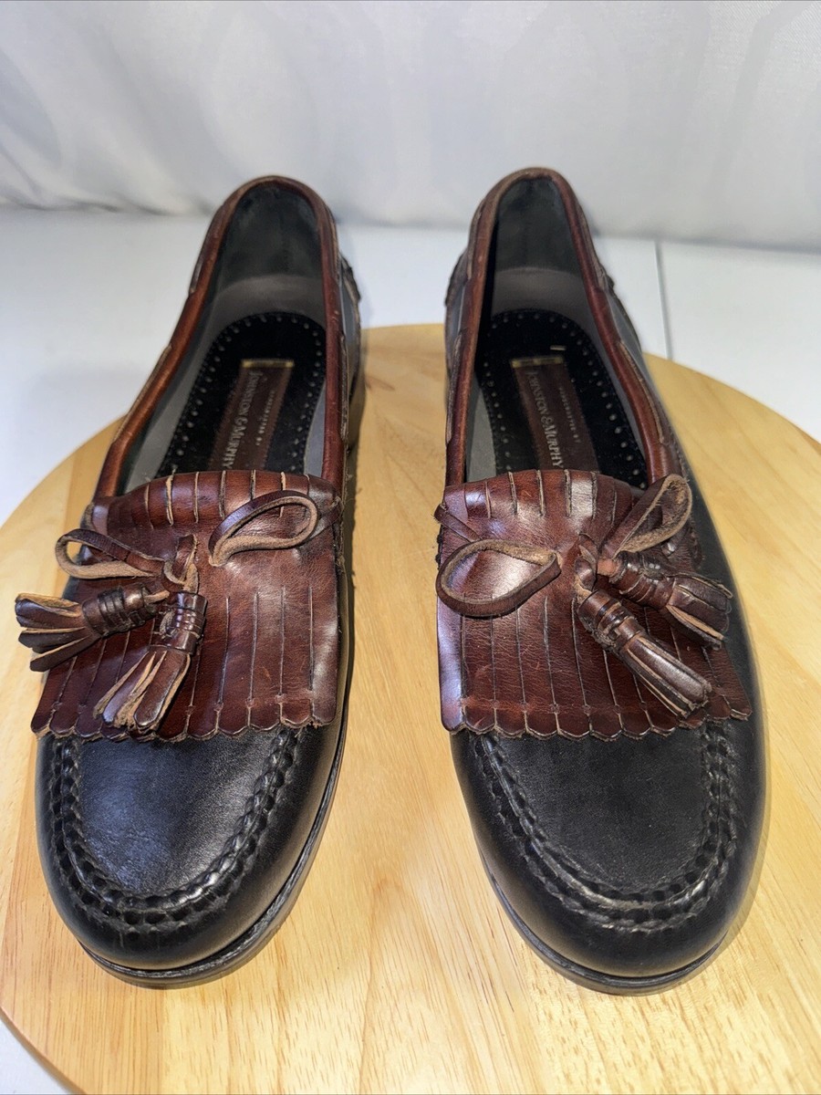 Johnston And Murphy Mens Tassel Kilt Shoes Size 13 N Made In  display picture 1