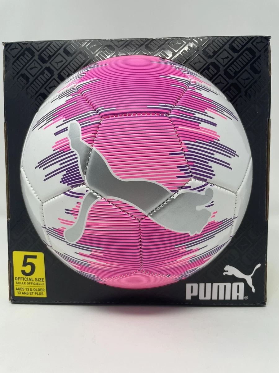 Pink puma soccer ball sale