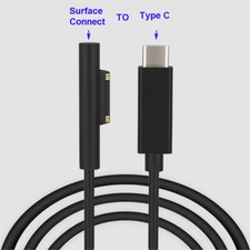 USB Type C to Surface Connect Power Cable for Microsoft Surface Pro 6 5 4 3 Go