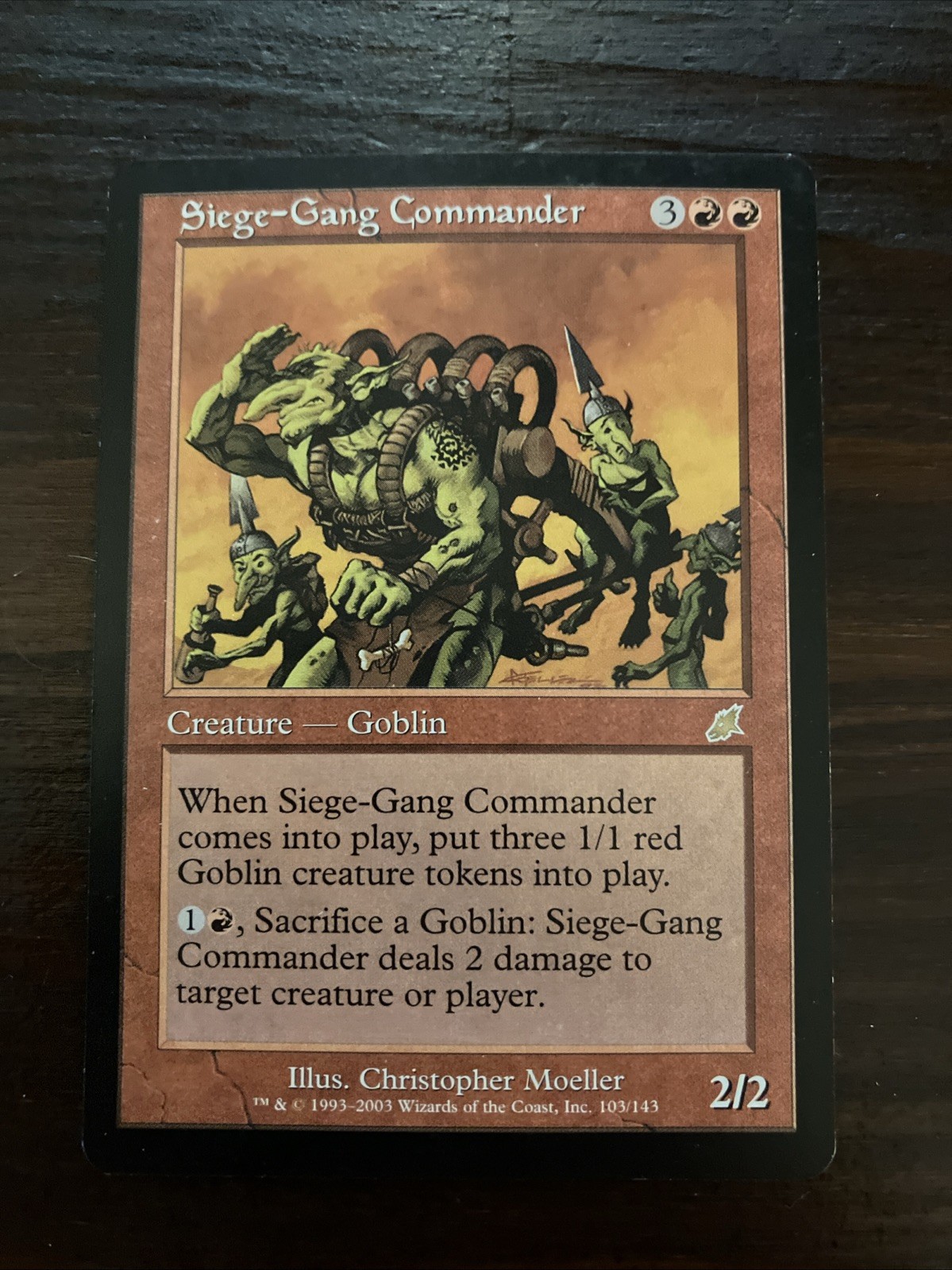 Siege-Gang Commander Scourge NM x1 MTG Magic: The Gathering