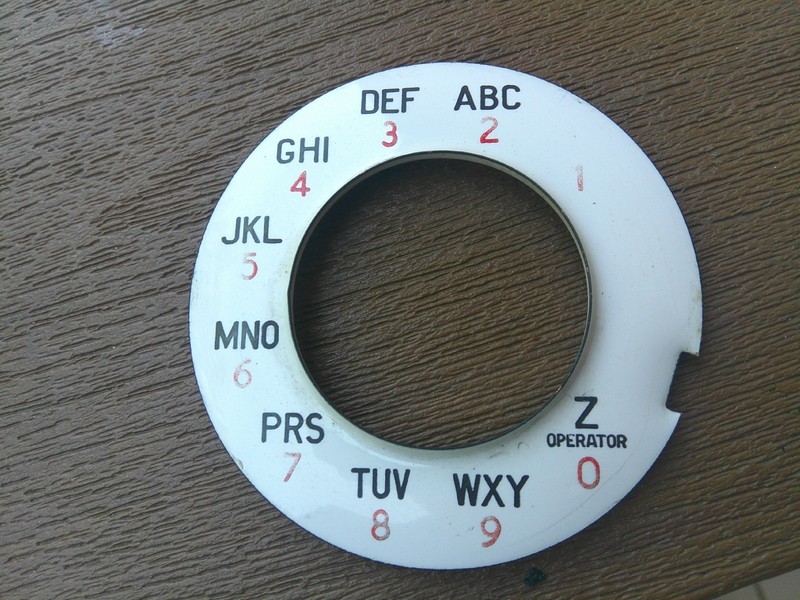 Western Electric #4 Dial 149 B Porcelain Face Plate