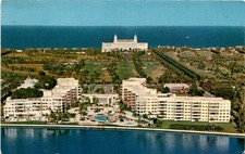 Palm Beach Towers, Florida, Lake Worth, Ward Beckett, Henry M. Flagler, Postcard