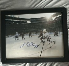 Framed Original Autographed NHL Hockey Photo
