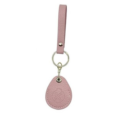Leather Key Fob Holder, Access Card Key Chains RFID Protector, NFC Smart Pink