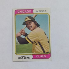 Topps 1974 Jerry Morales #258 Base Set Chicago Cubs Baseball Card