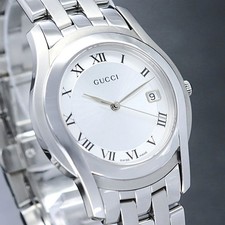[Near MINT] GUCCI 5500M Quartz White Dial Ladies Watch From JAPAN