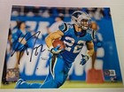 Christian McCaffrey Signed Carolina Panthers 8x10 Photo Beckett 49ers Stanford 